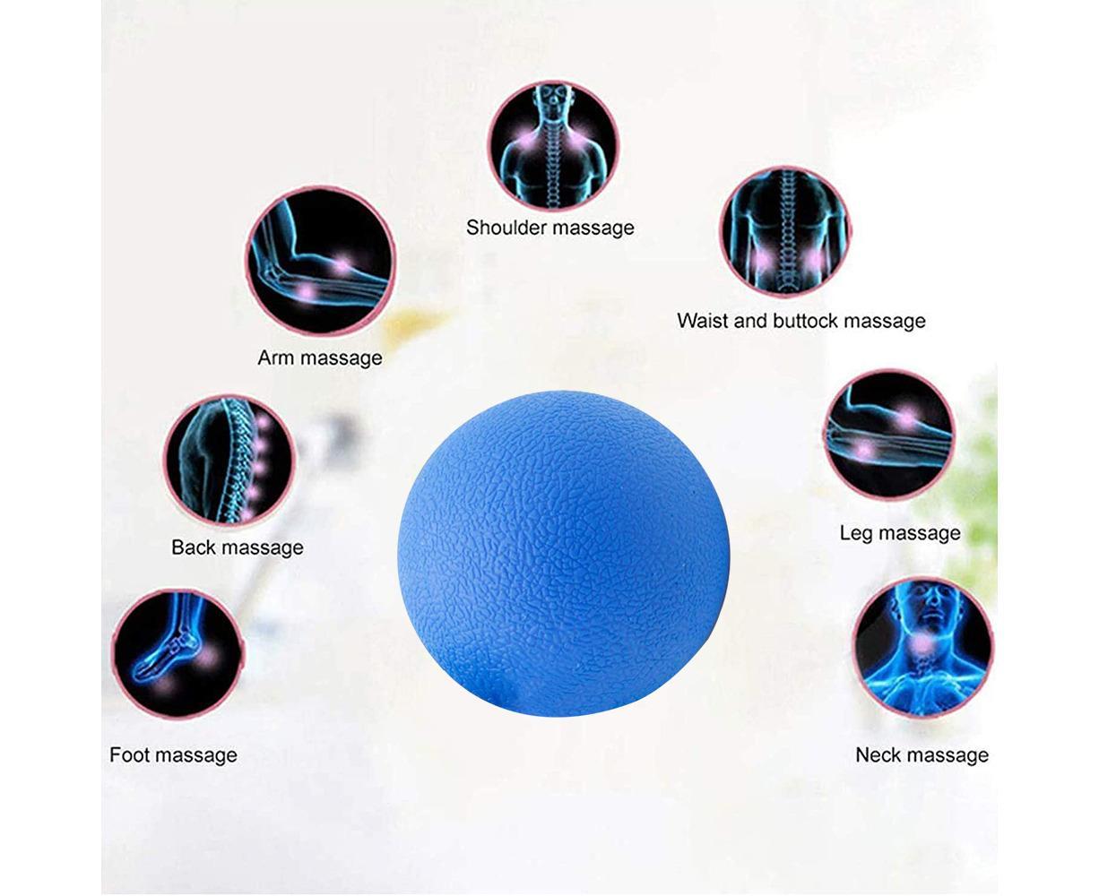 Fitness Ultimate Massage Balls for Physical Therapy ,Deep Tissue Trigger Point Myofascial Release Tools,Back, Shoulder - Blue