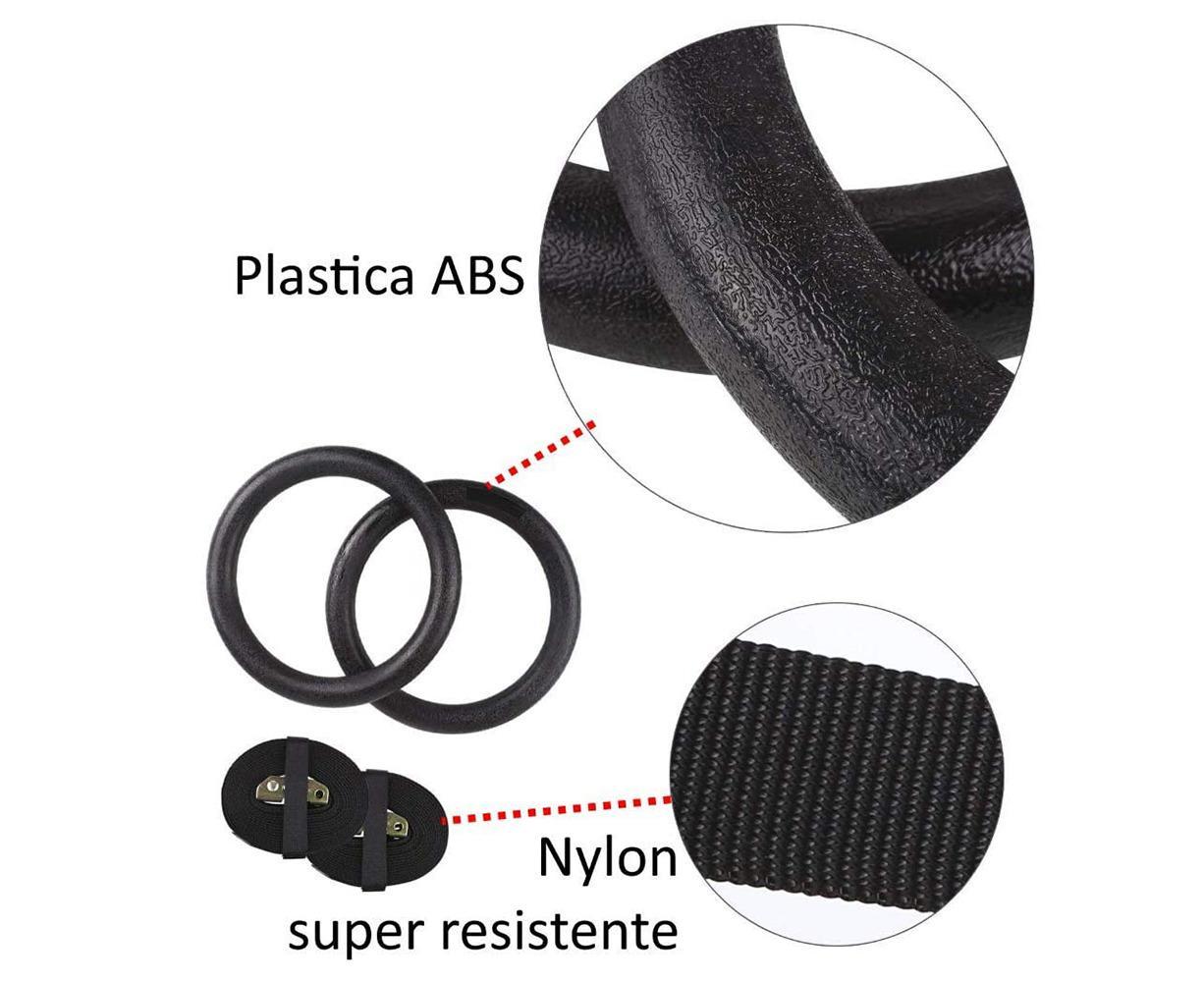 Nylon triceps rope twisted rope triceps cord to pull down with non-slip handles - biceps, triceps, gym or at home - Black