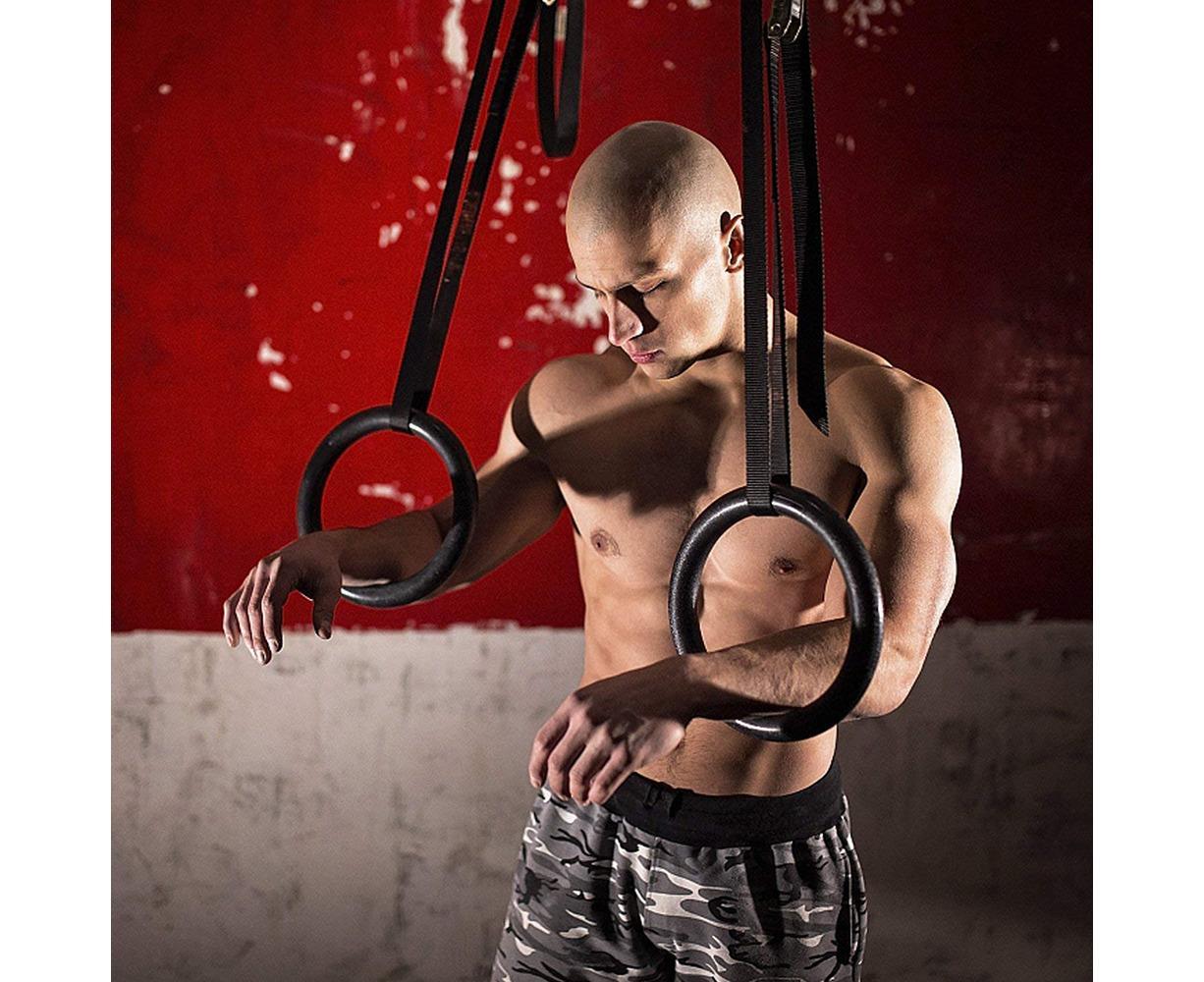 Nylon triceps rope twisted rope triceps cord to pull down with non-slip handles - biceps, triceps, gym or at home - Black