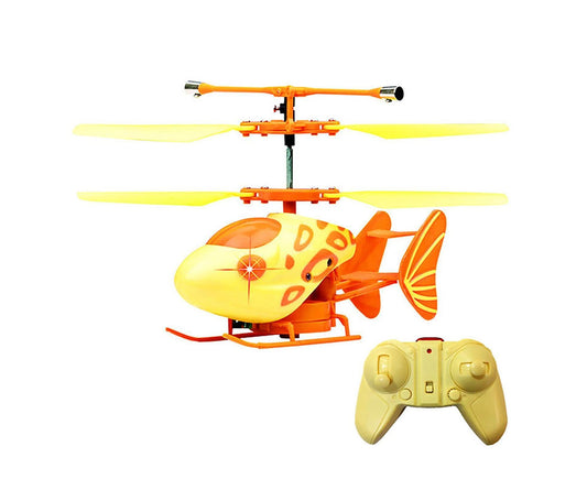 2.4GHz 2CH Mini RC Infrared Induction Helicopter Light Gyro Drone Model Boy and Girls Toy Yellow