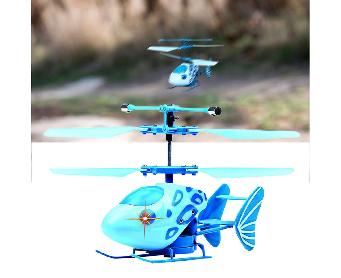 2.4GHz 2CH Mini RC Infrared Induction Helicopter Light Gyro Drone Model Boy and Girls Toy Yellow