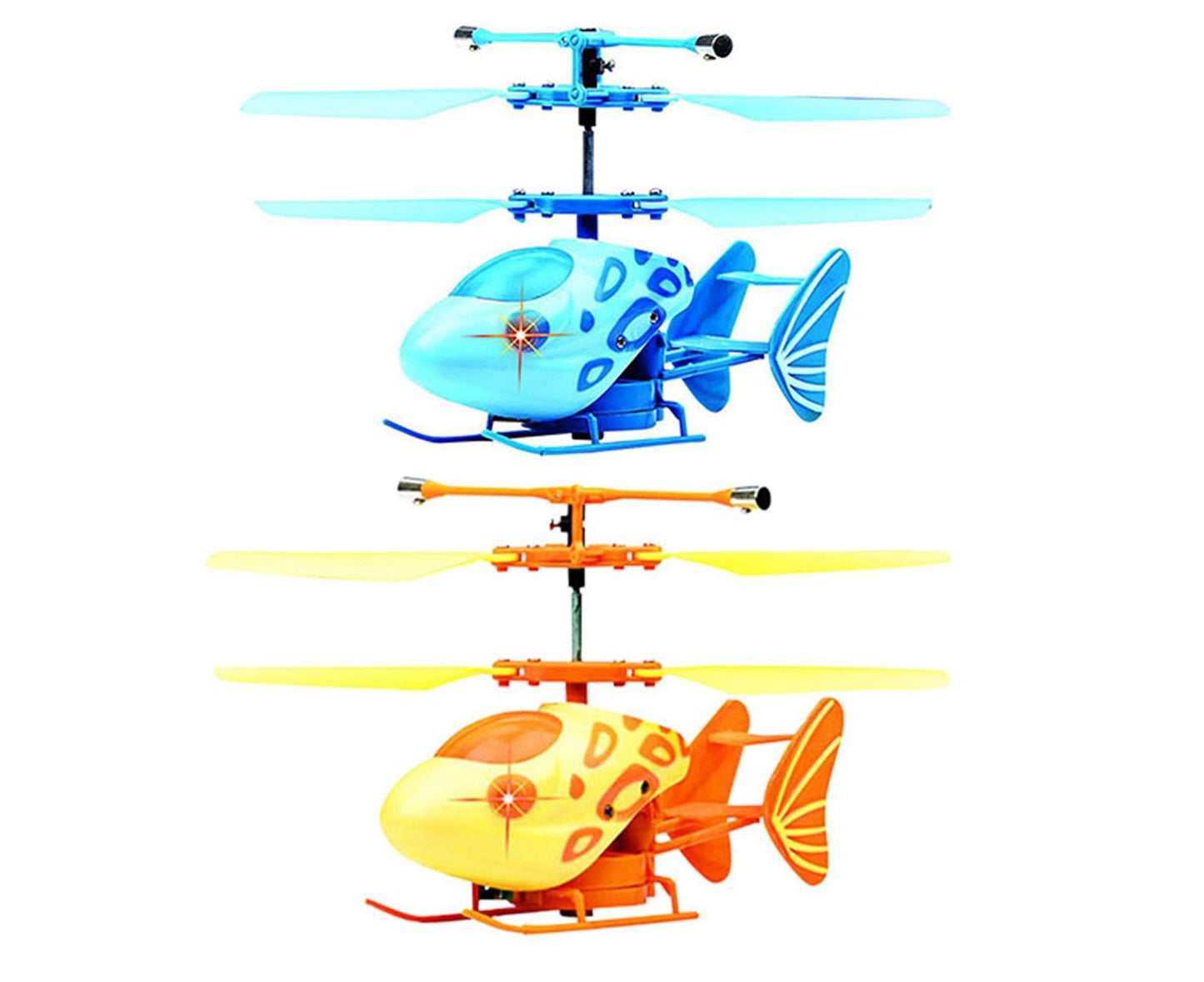 2.4GHz 2CH Mini RC Infrared Induction Helicopter Light Gyro Drone Model Boy and Girls Toy Yellow