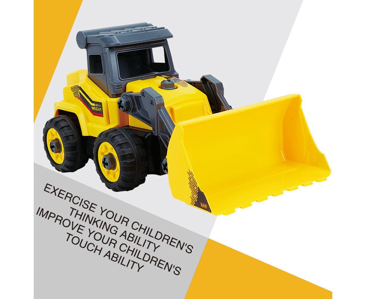 2.4GHz Remote Control DIY Assemble Bulldozer Excavator RC Car Boy and Girls Boy and Girl Toy