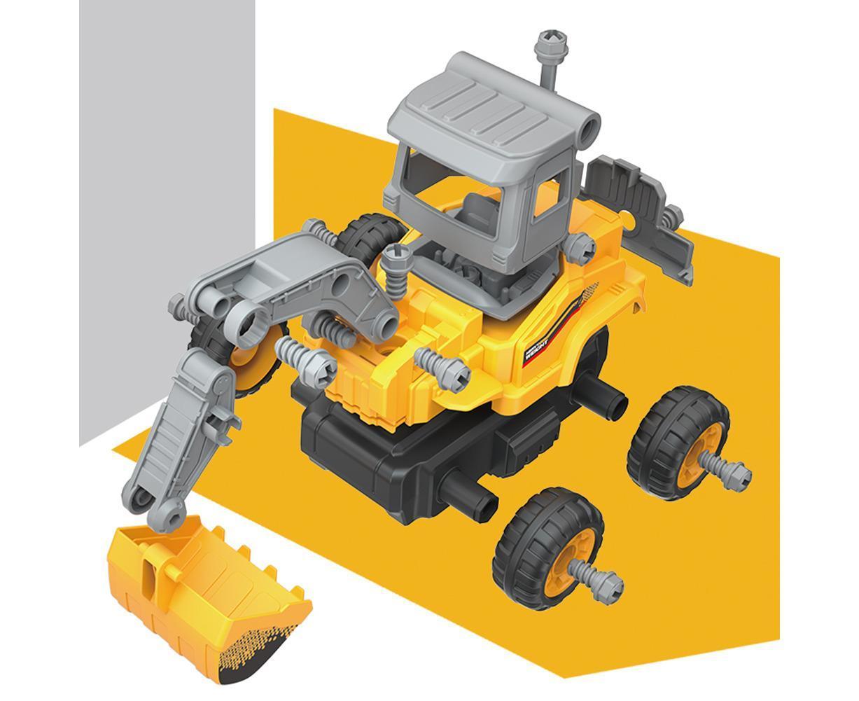 2.4GHz Remote Control DIY Assemble Bulldozer Excavator RC Car Boy and Girls Boy and Girl Toy