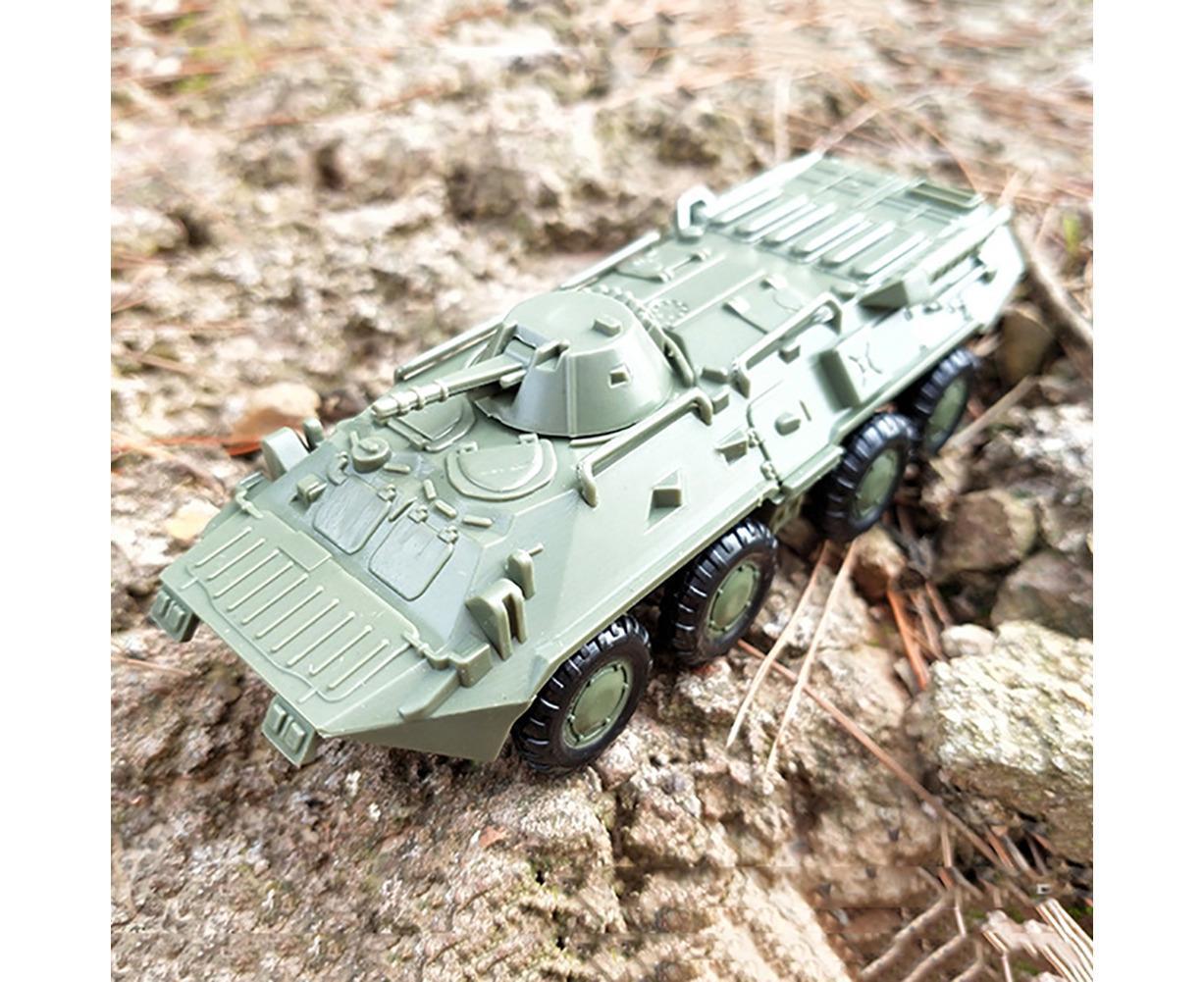 2Pcs/Set 1/72 M35 Truck BTR-80 Cavalry Carrier Model DIY Assembly Craft Boy and Girls Toy