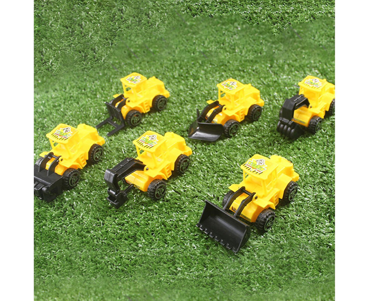 6Pcs Construction Car Movable Joint Parent-Boy and Girl Interaction ABS Mini Engineering Car Models for Fun