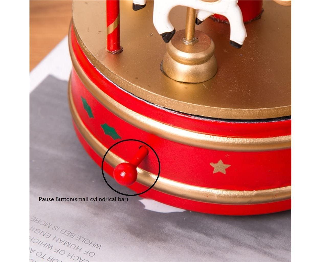 Carousel Music Box - Red Carousel Music Box - Red Carousel Music Box - Red