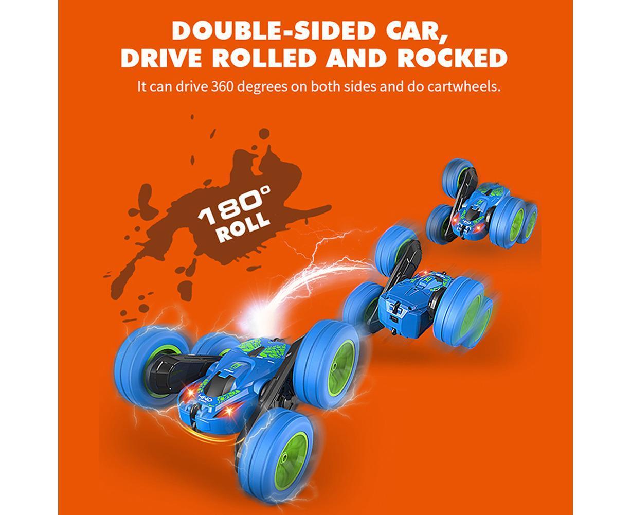 JJRC Q9 2.4GHzHz 4WD 6CH Remote Control Off-Road Stunt Double Sided Car Boy and Girls Toy