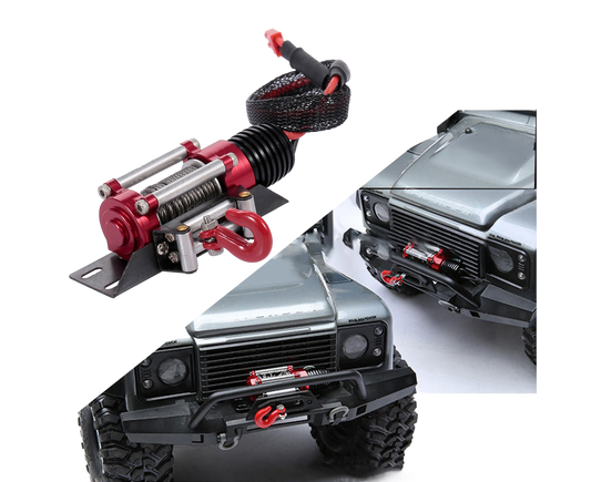 RC Car Winch Practical Durable Lightweight Creative Portable Replacement Metal 1/10 RC Car Automatic Crawler Winch Set