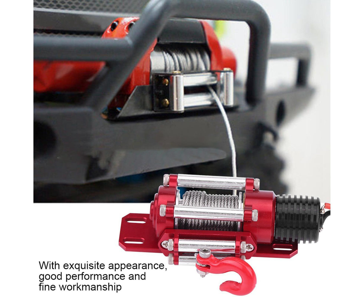 RC Car Winch Practical Durable Lightweight Creative Portable Replacement Metal 1/10 RC Car Automatic Crawler Winch Set