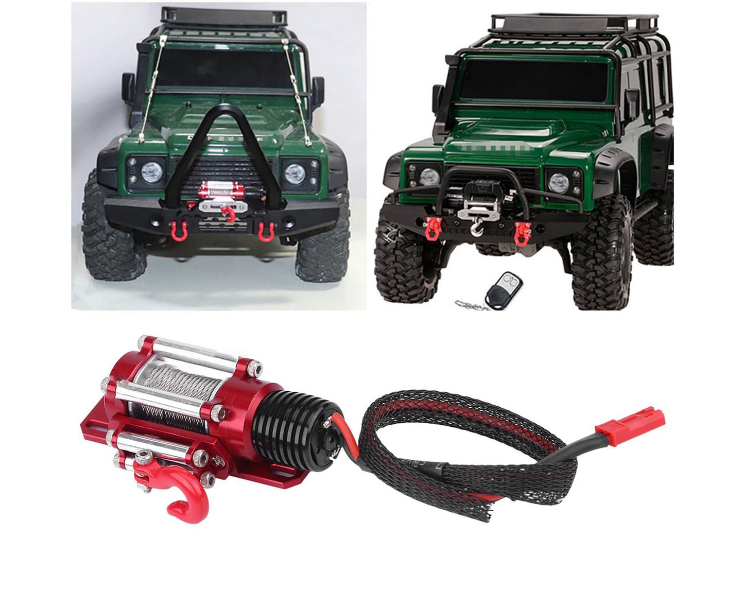 RC Car Winch Practical Durable Lightweight Creative Portable Replacement Metal 1/10 RC Car Automatic Crawler Winch Set