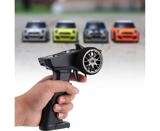 Remote Control High Imitation Electrical Full Proportional Racing Car Remote Controller for Boy and Girl Black