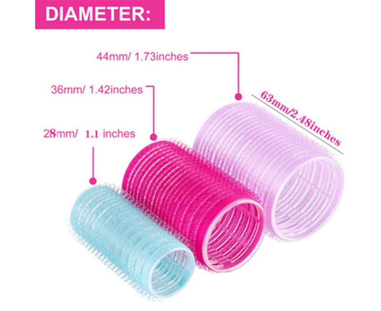 Self Grip Hair Rollers Set,with Hairdressing Curlers-96 pcs