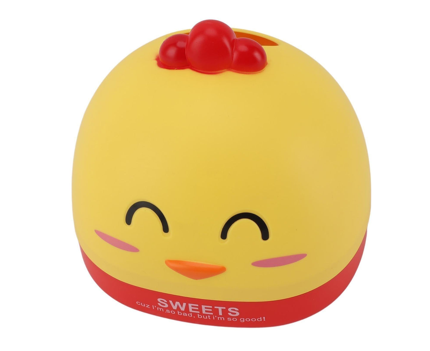 Tissue Dispenser Box Plastic Cartoon  Shaped Tissue Container for Countertop Yellow