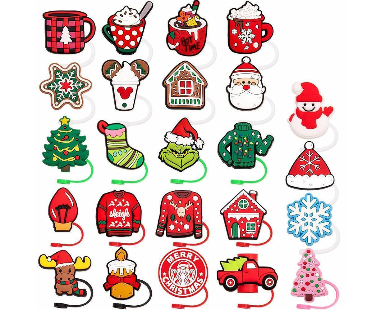 2024 Advent Calendar 24 Days of Christmas Surprises with 10mm Straw Toppers