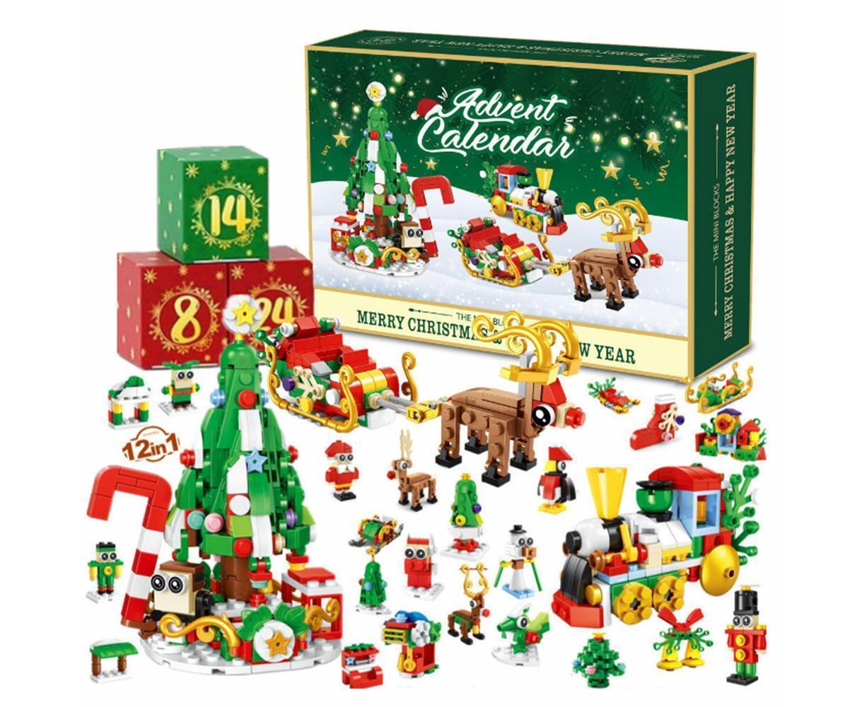 2024 Advent Calendar Christmas Building Block 24 Days Countdown Surprise Box