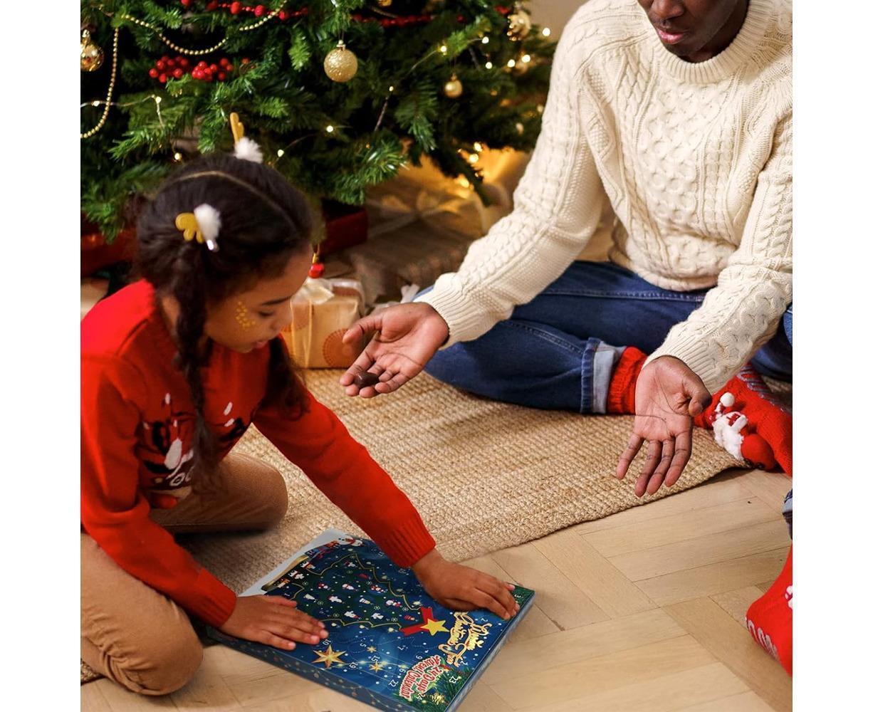 Christmas Tree Advent Calendar 24 Days Countdown to Christmas Tabletop Wooden Advent Calendar Tree