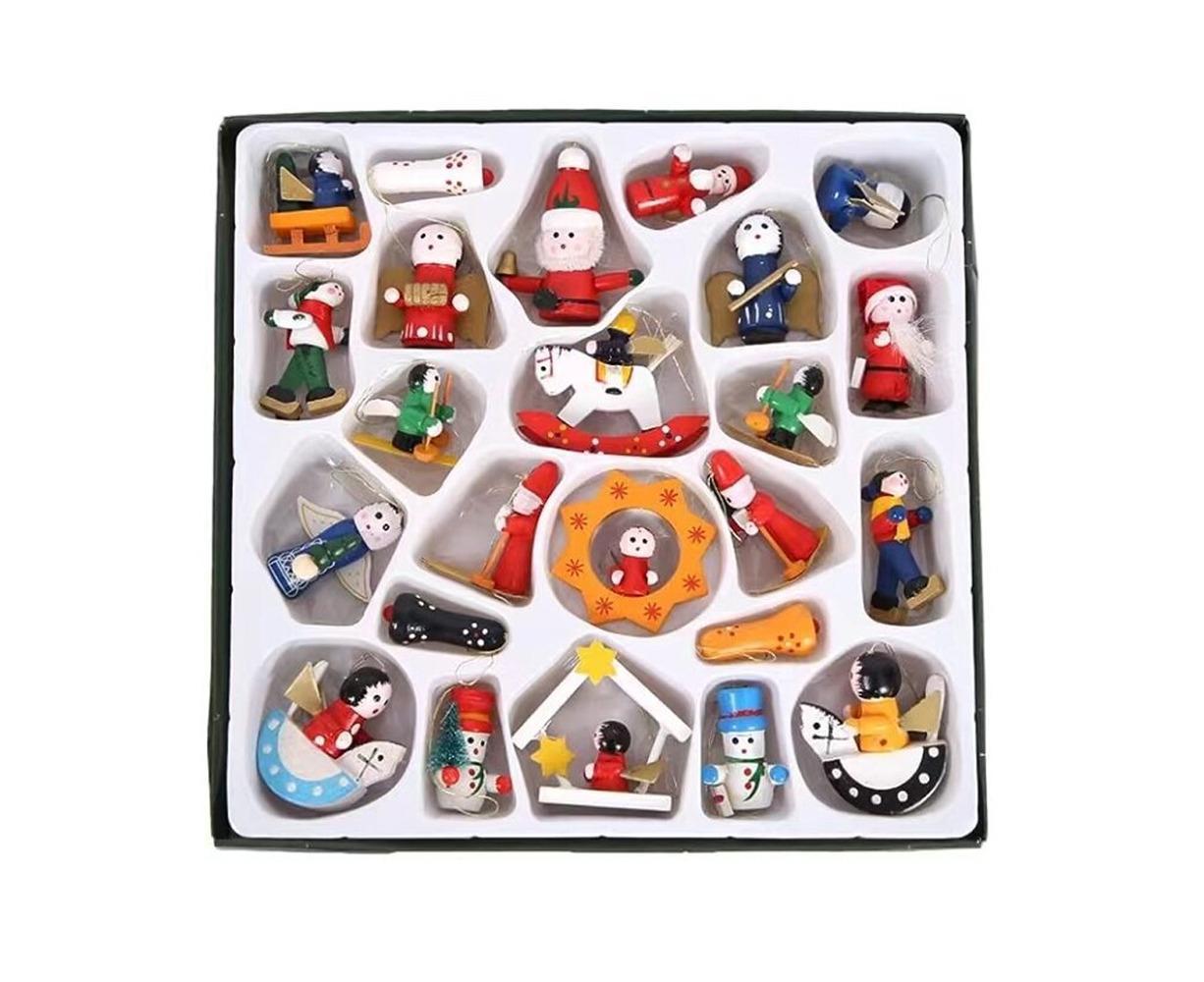 Christmas Tree Advent Calendar 24 Days Countdown to Christmas Tabletop Wooden Advent Calendar Tree