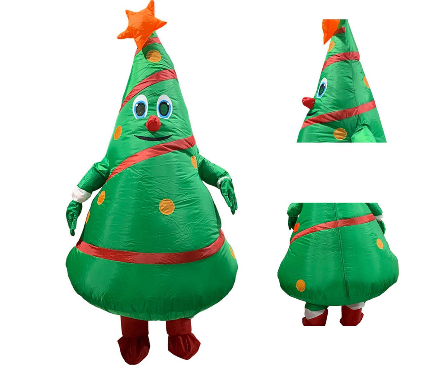 Christmas Cartoon Doll Costumes Air Model Inflatable Christmas Tree Clothes Funny Dress Up Props