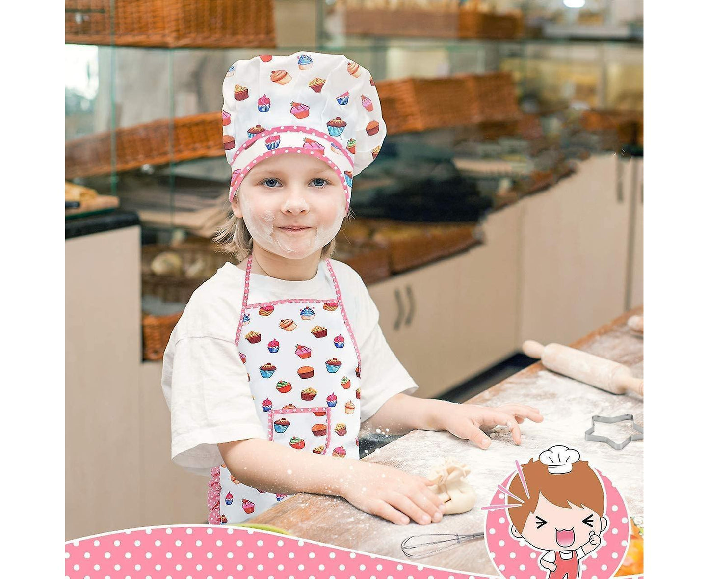 Chef Costume Set For Teenagers Apron For Girls Teenagers Chef Hat And Apron Cooking Toys