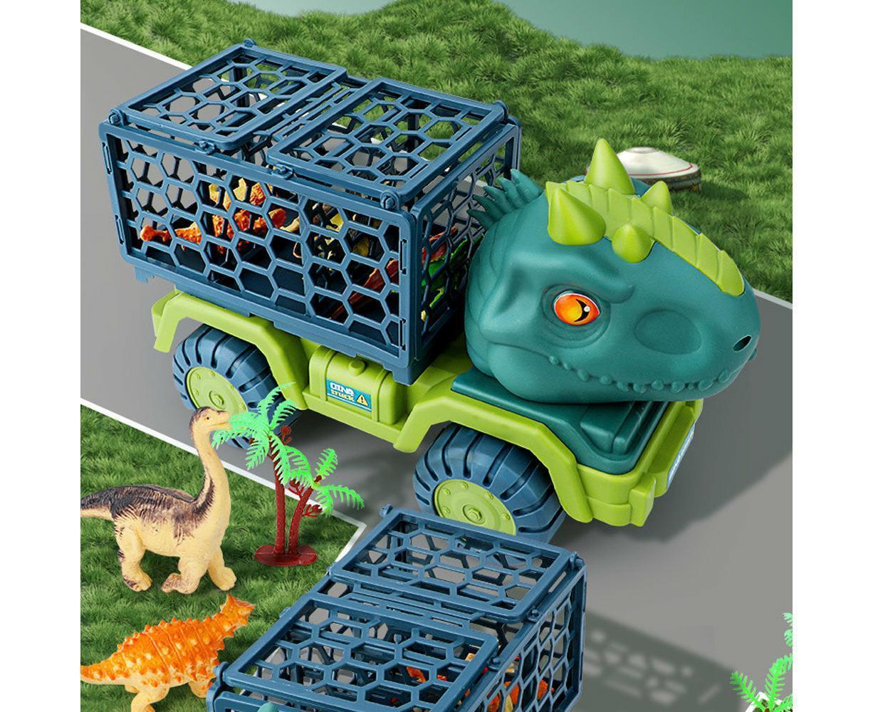 Dinosaur Truck Toys Set Car Toy with 15 Dino Figures Play Set Teenager Gift