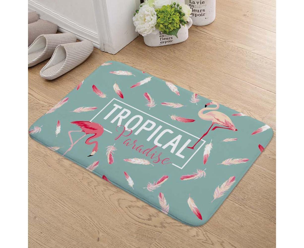 Stylish Flamingo Rug Kitchen Bathroom Anti-slip Doormat Carpet Floor Mat Home Decor