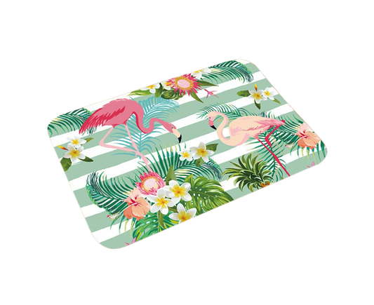 Stylish Flamingo Rug Kitchen Bathroom Anti-slip Doormat Carpet Floor Mat Home Decor
