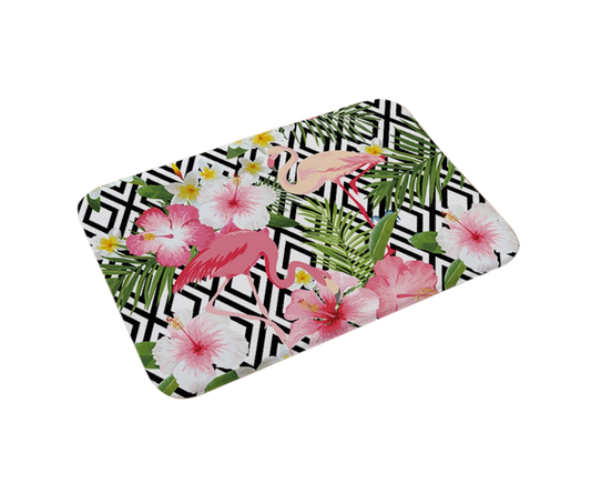 Stylish Flamingo Rug Kitchen Bathroom Anti-slip Doormat Carpet Floor Mat Home Decor
