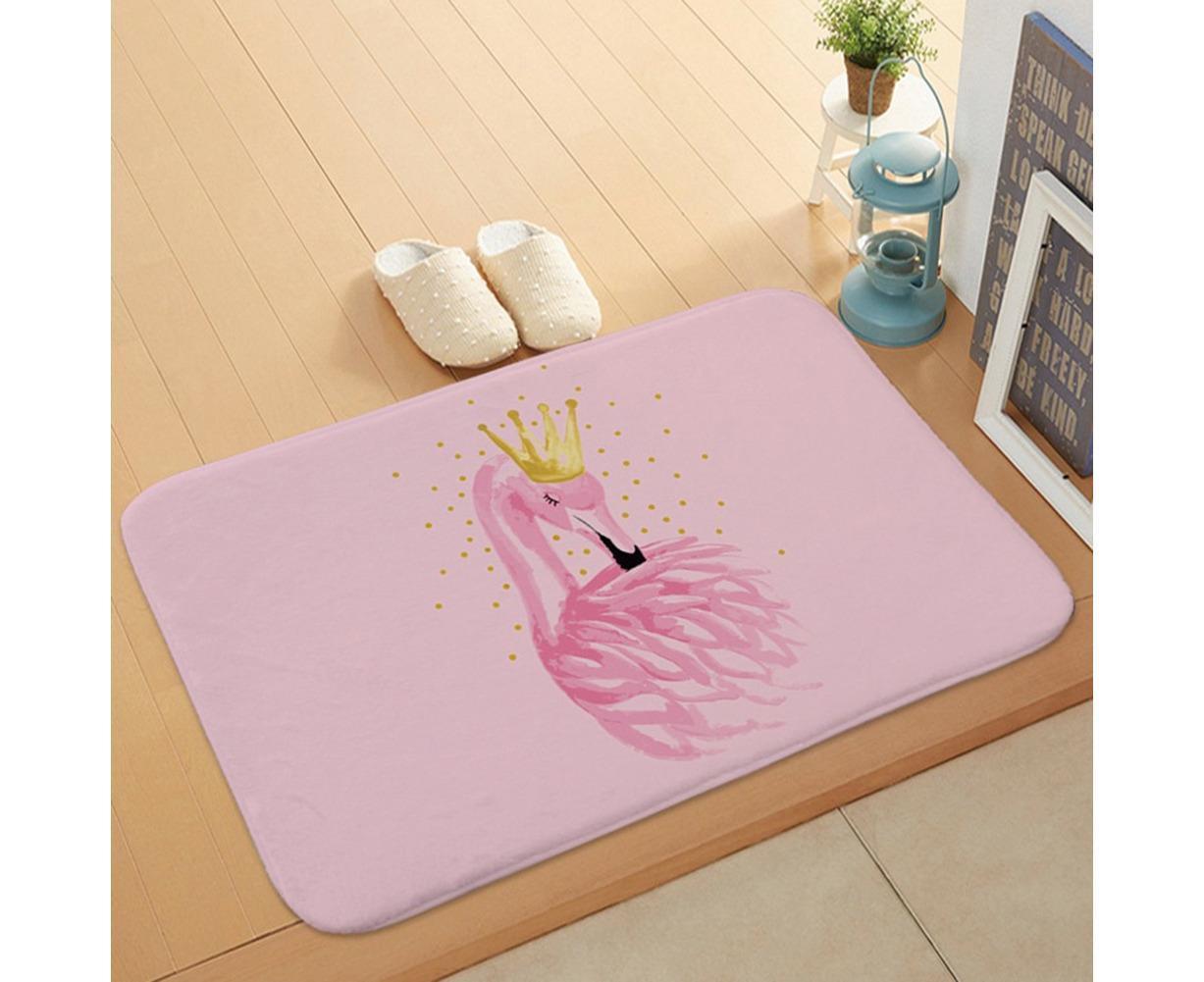 Stylish Flamingo Rug Kitchen Bathroom Anti-slip Doormat Carpet Floor Mat Home Decor