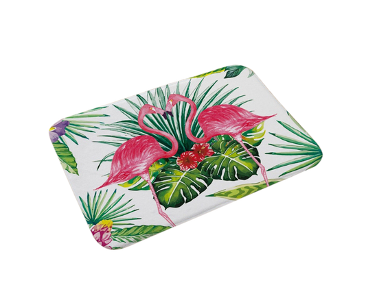 Stylish Flamingo Rug Kitchen Bathroom Anti-slip Doormat Carpet Floor Mat Home Decor