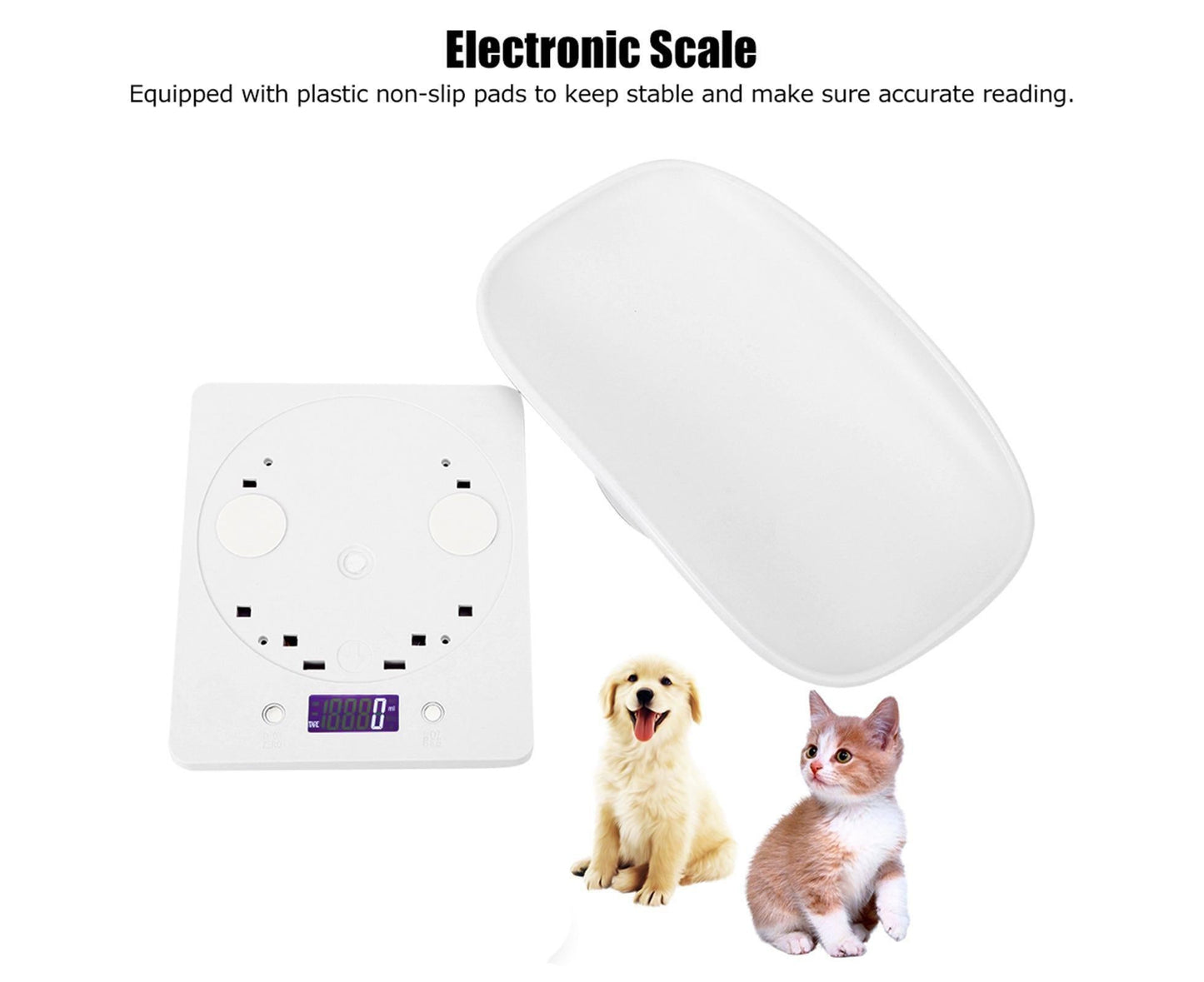 10kg/1g Digital Small Pet Weight Scale for Cats Dogs Measure Tool Electronic Kitchen Scale