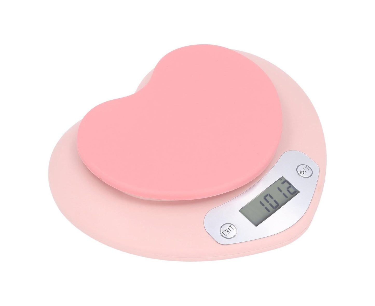 1g Accuracy Digital Kitchen Scale 5kg Household Small Heart Shape Rechargeable Food Scale for Cooking Baking