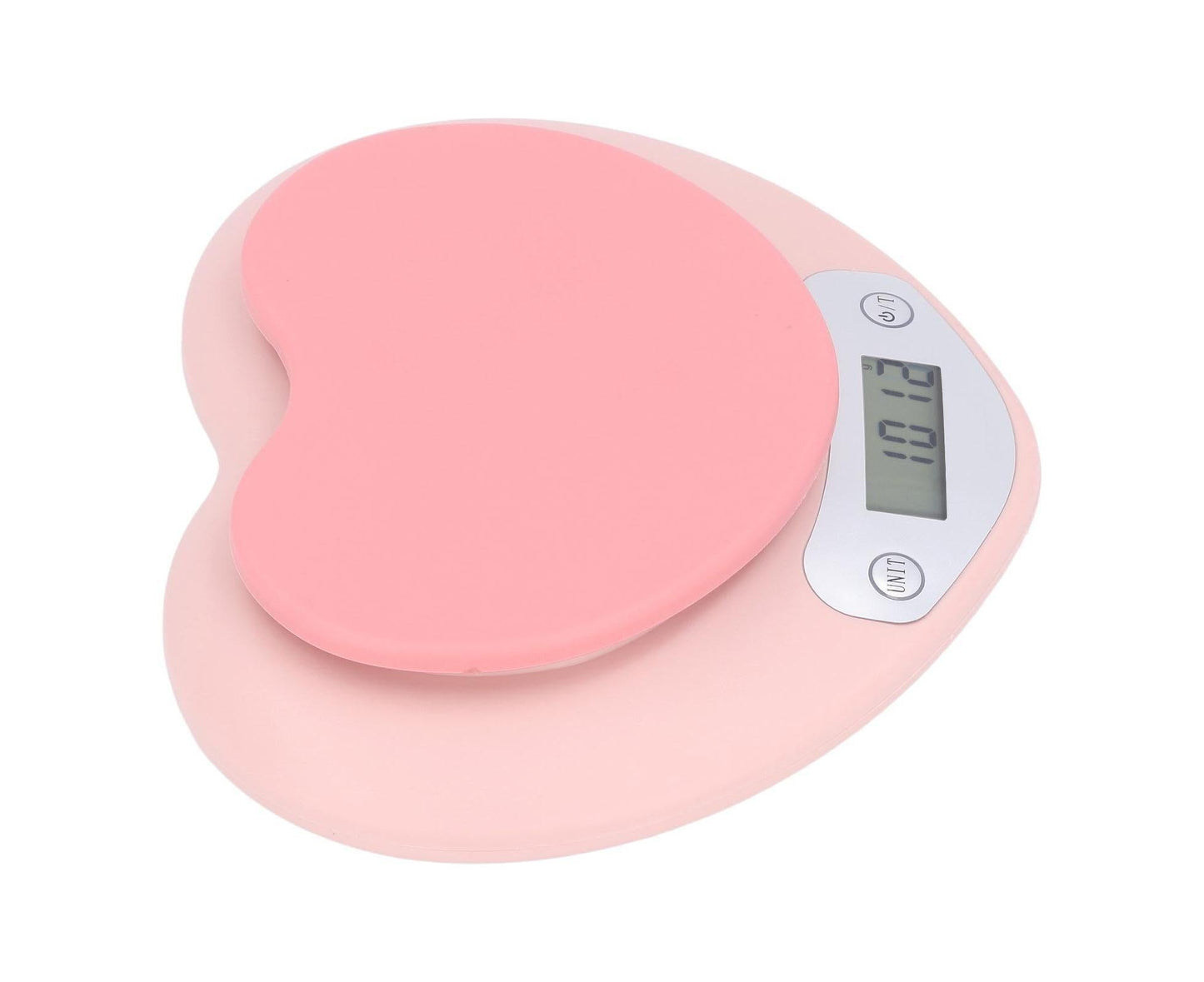 1g Accuracy Digital Kitchen Scale 5kg Household Small Heart Shape Rechargeable Food Scale for Cooking Baking
