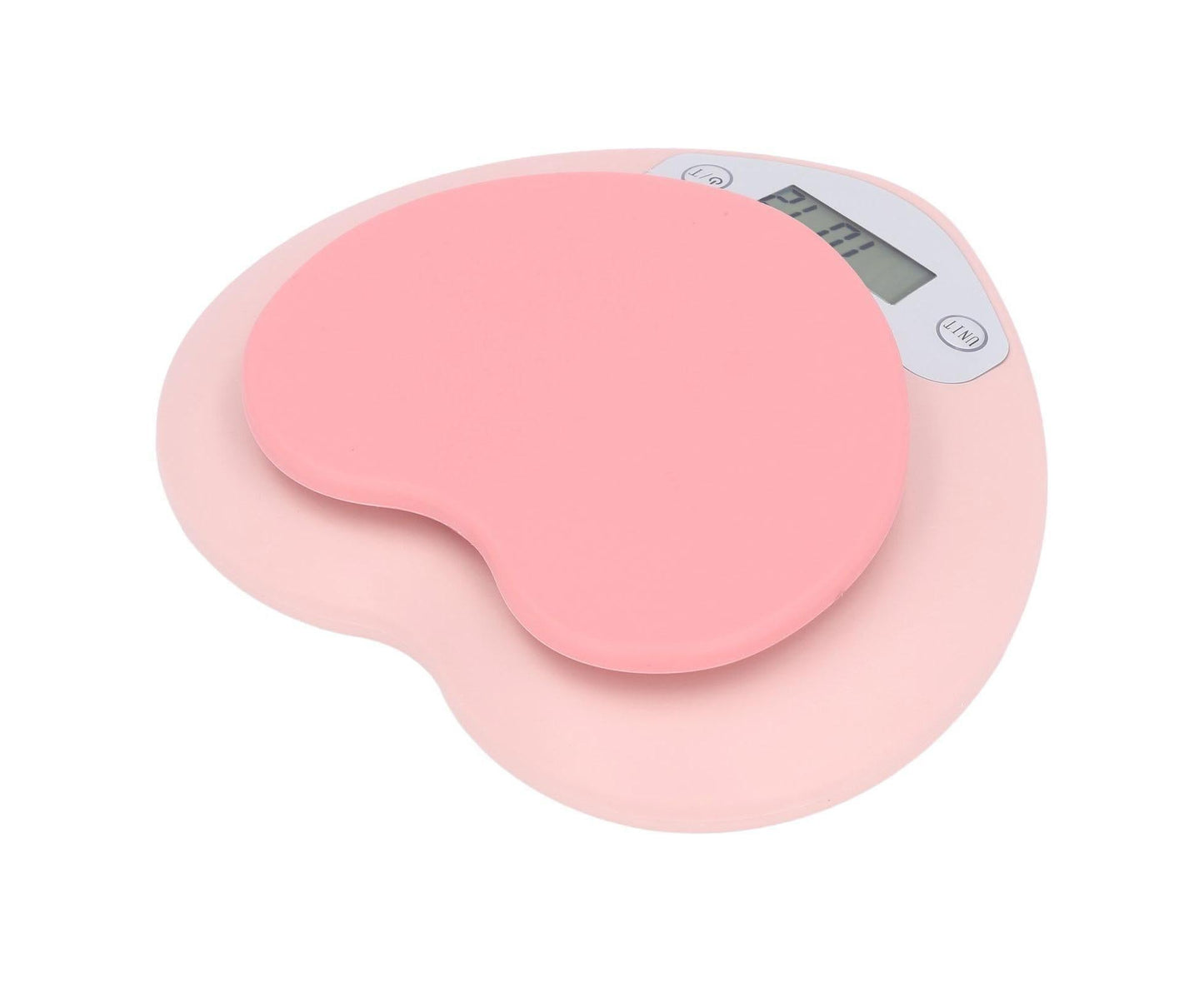 1g Accuracy Digital Kitchen Scale 5kg Household Small Heart Shape Rechargeable Food Scale for Cooking Baking