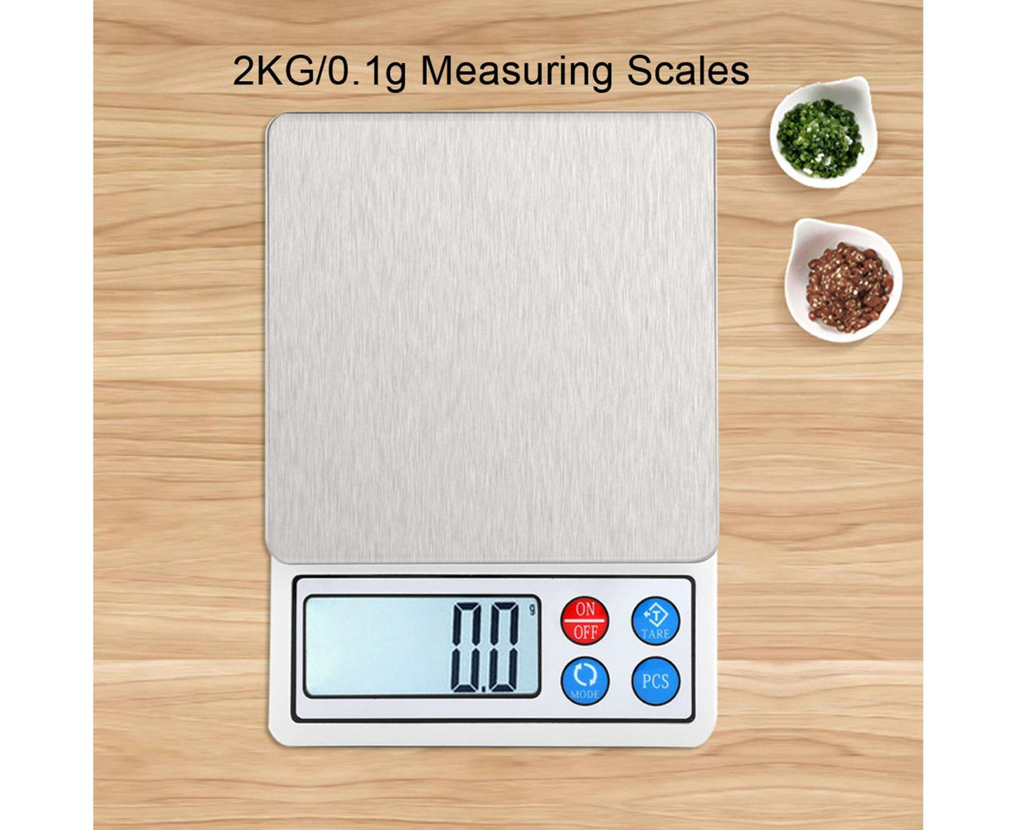 2KG/0.1g Portable Mini Digital Scales Electronic  Balance High Precision for Measuring