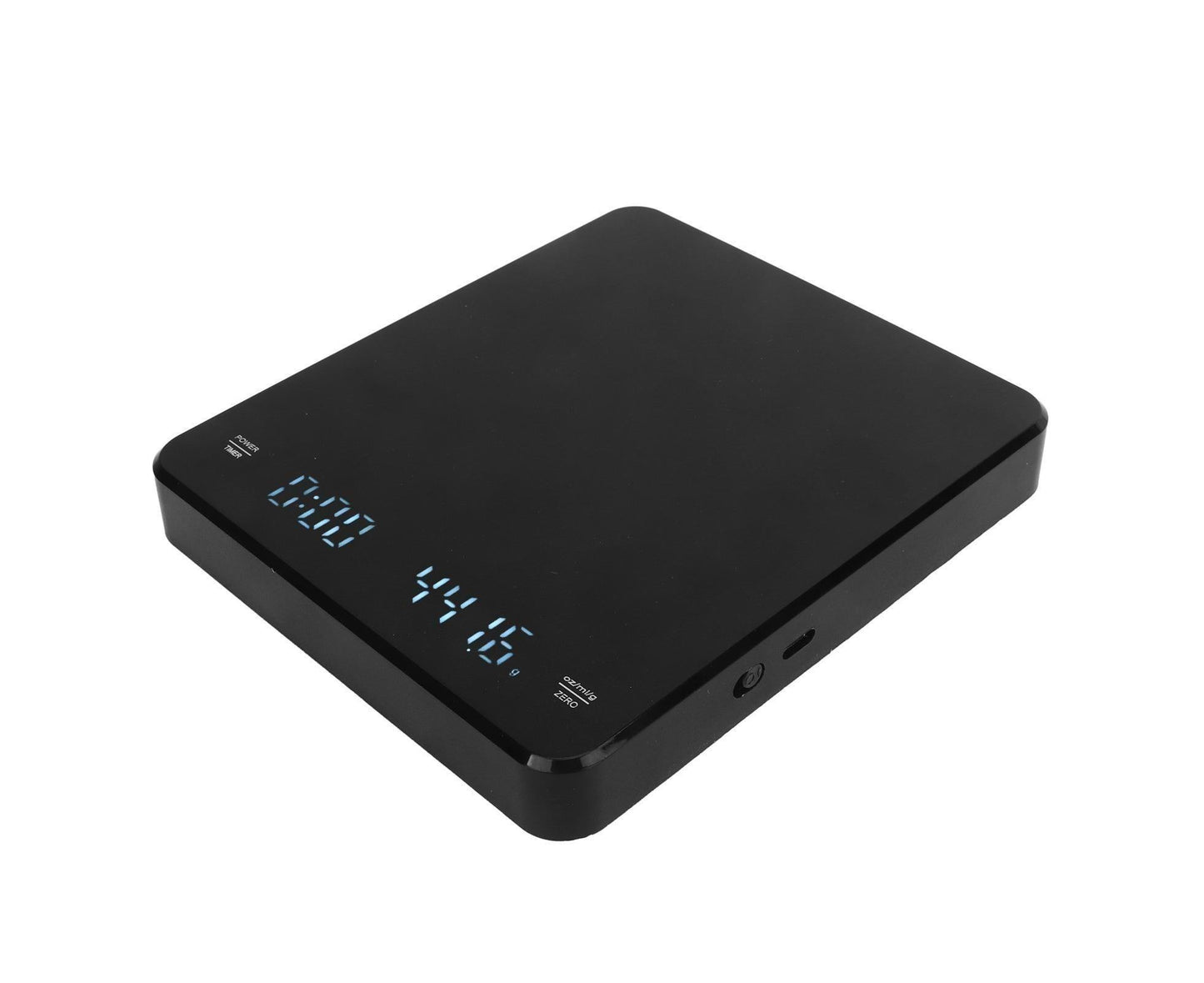 3kg/0.1g Digital Coffee Scale with Timer LED Invisible Screen Coffee Electronic Scale USB Charging Matte Black