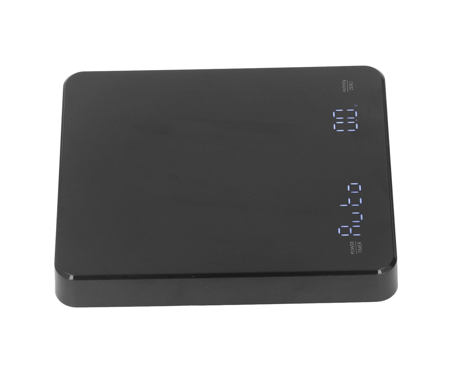 3kg/0.1g Digital Coffee Scale with Timer LED Invisible Screen Coffee Electronic Scale USB Charging Matte Black