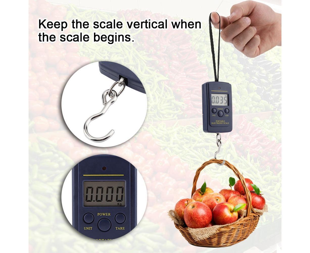 40kg/10g Electronic Scale Digital Hanging Luggage Portable Scale with Hook