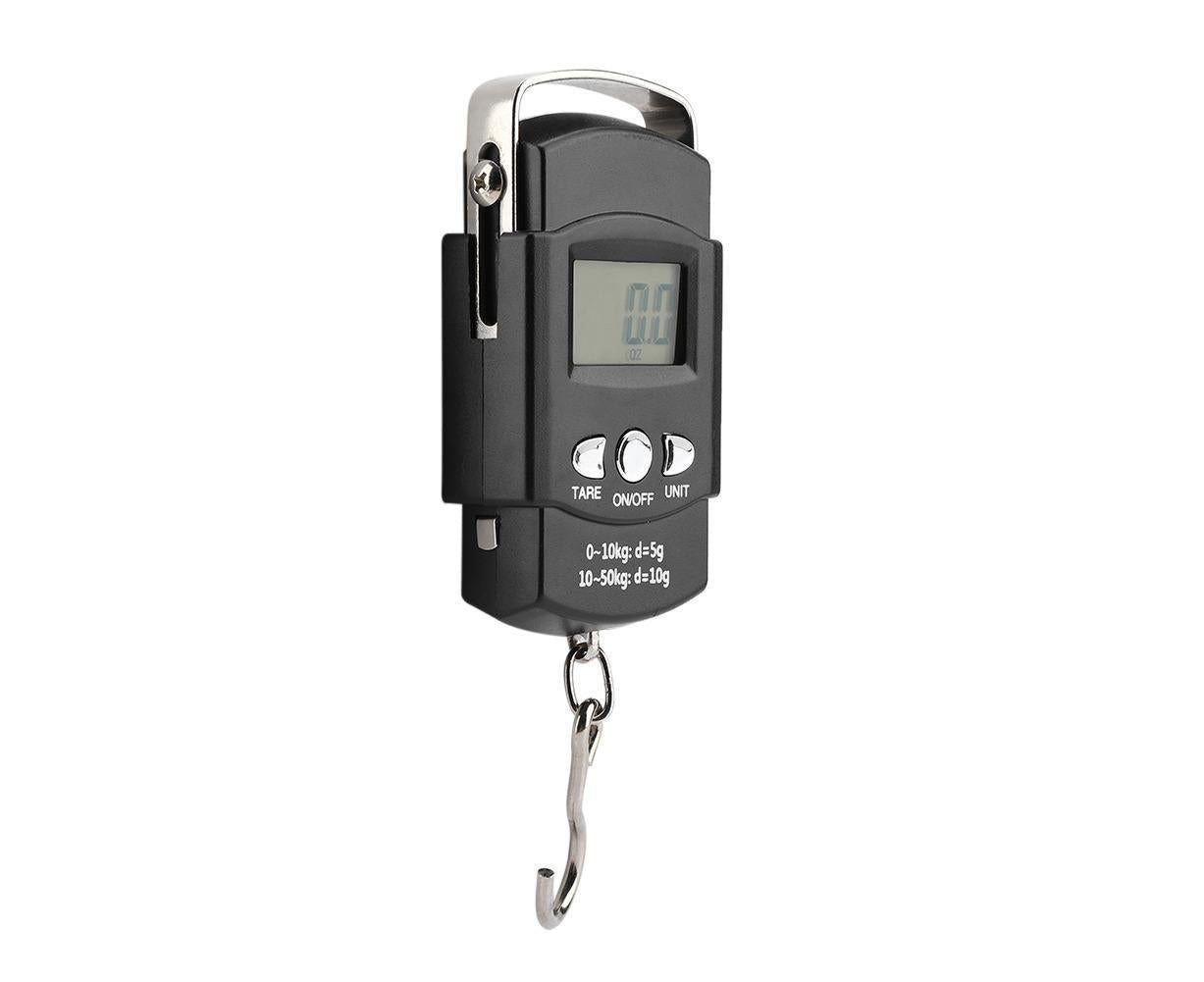 50KG/10G Portable Electronic LCD Digital Weight Scale with Tape Measure Hook