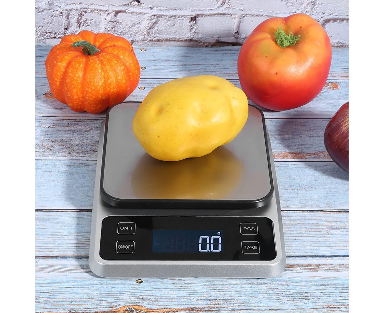 5kg/0.1g Multifunction Stainless Steel Digital Kitchen Scale Electronic Food Weight Scale for Cooking Baking