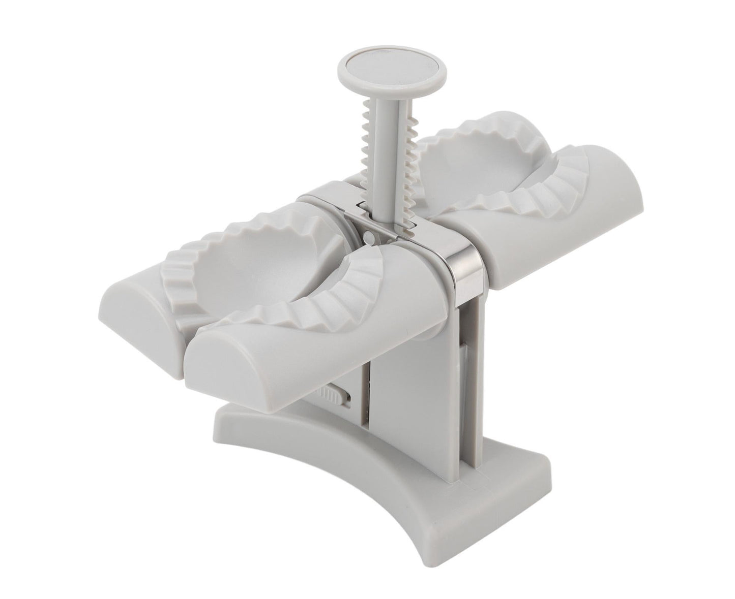 Dumpling Mold Machine Automatic ABS and Stainless Steel Double Head Dumpling Maker for Home Kitchen