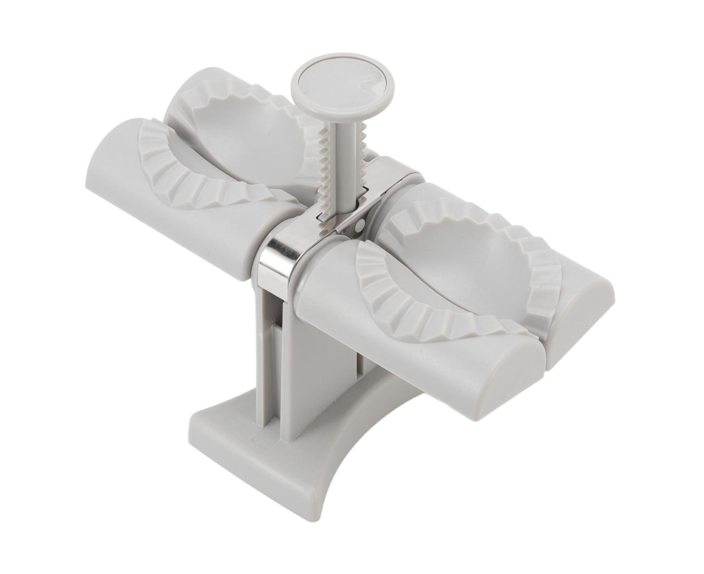 Dumpling Mold Machine Automatic ABS and Stainless Steel Double Head Dumpling Maker for Home Kitchen