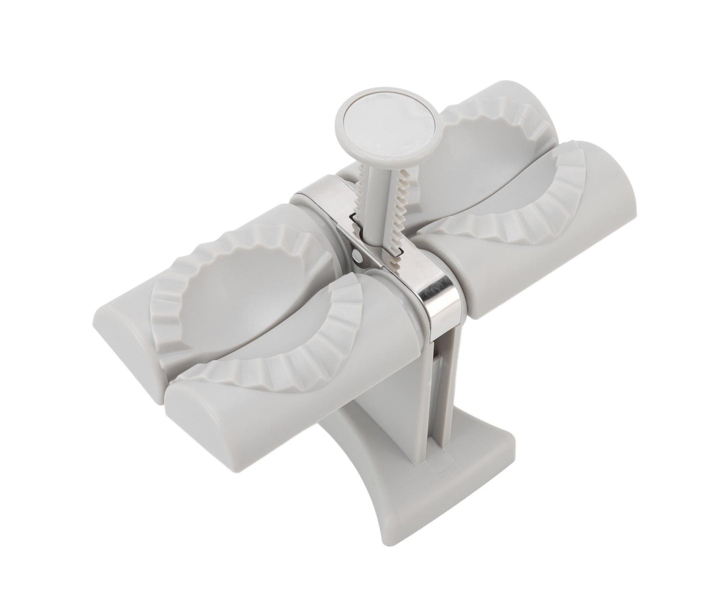 Dumpling Mold Machine Automatic ABS and Stainless Steel Double Head Dumpling Maker for Home Kitchen