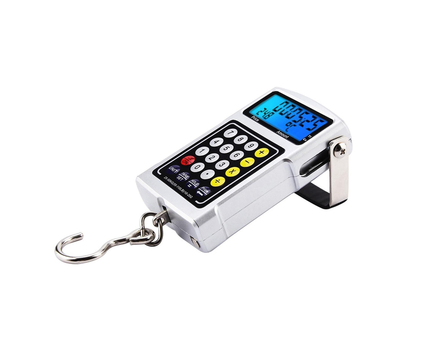 Electronic Fish Hook Scale 50Kg Luggage Weighing 7 in 1 Digital Hanging Scales