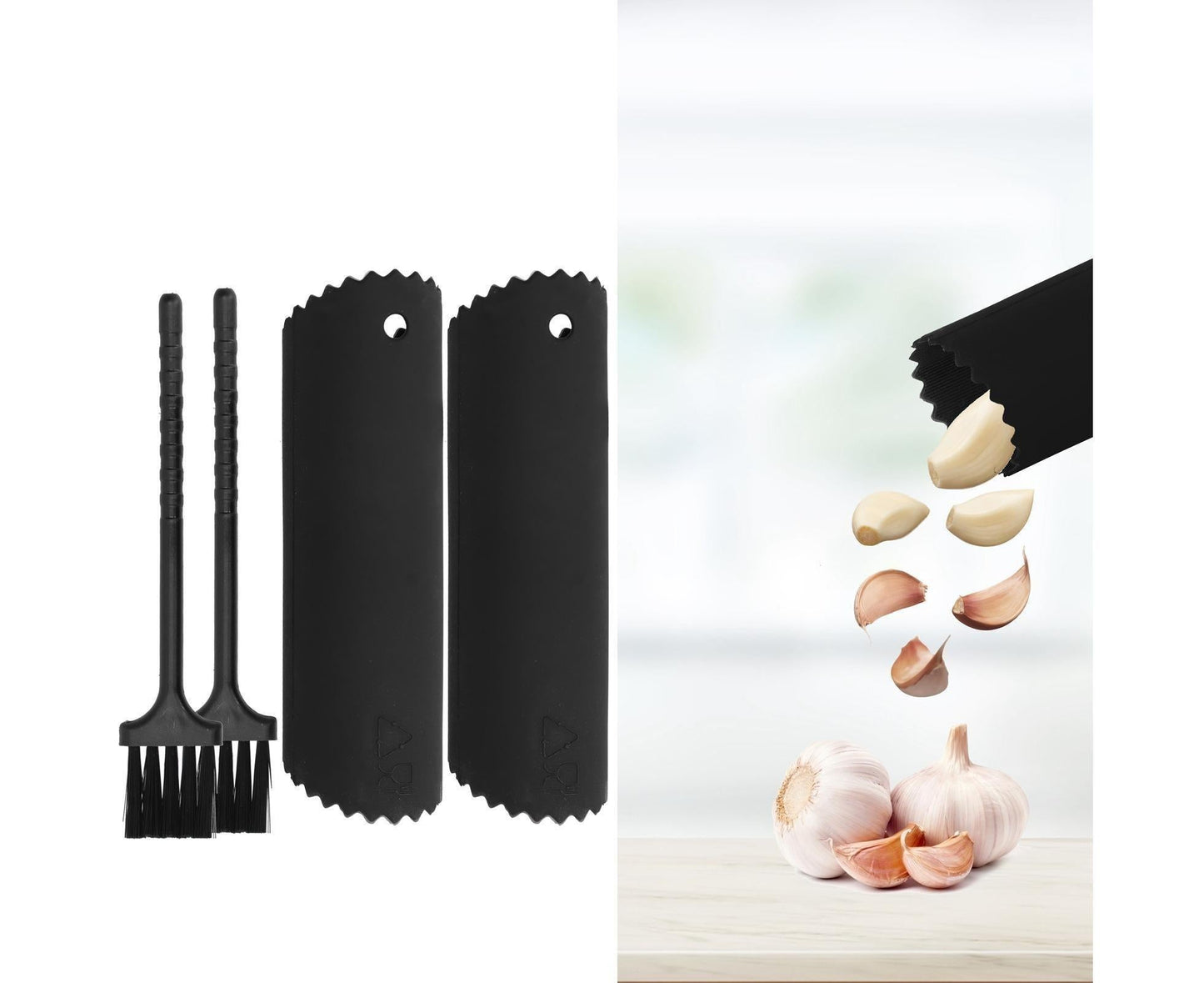 Garlic Peeler Sets Peeling Roller Tube Brush Food Grade Silicone OdorFree Kitchen Tool