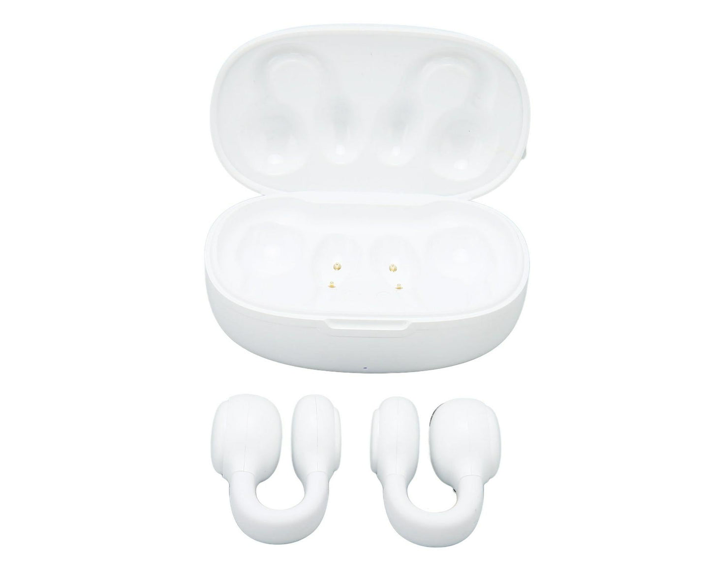 Wireless Earbuds Noise Reduction Bluetooth 5.3 Wireless Sports Earphones with Earhooks for Sports Work White