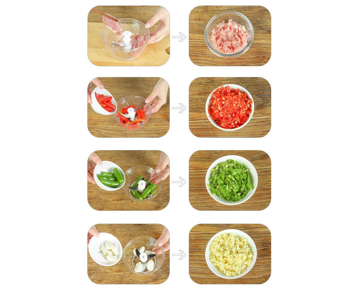 Household Manual Meat Grinder Food Chopper Mincer Fruit Vegetable Shredder Kitchen Utensils