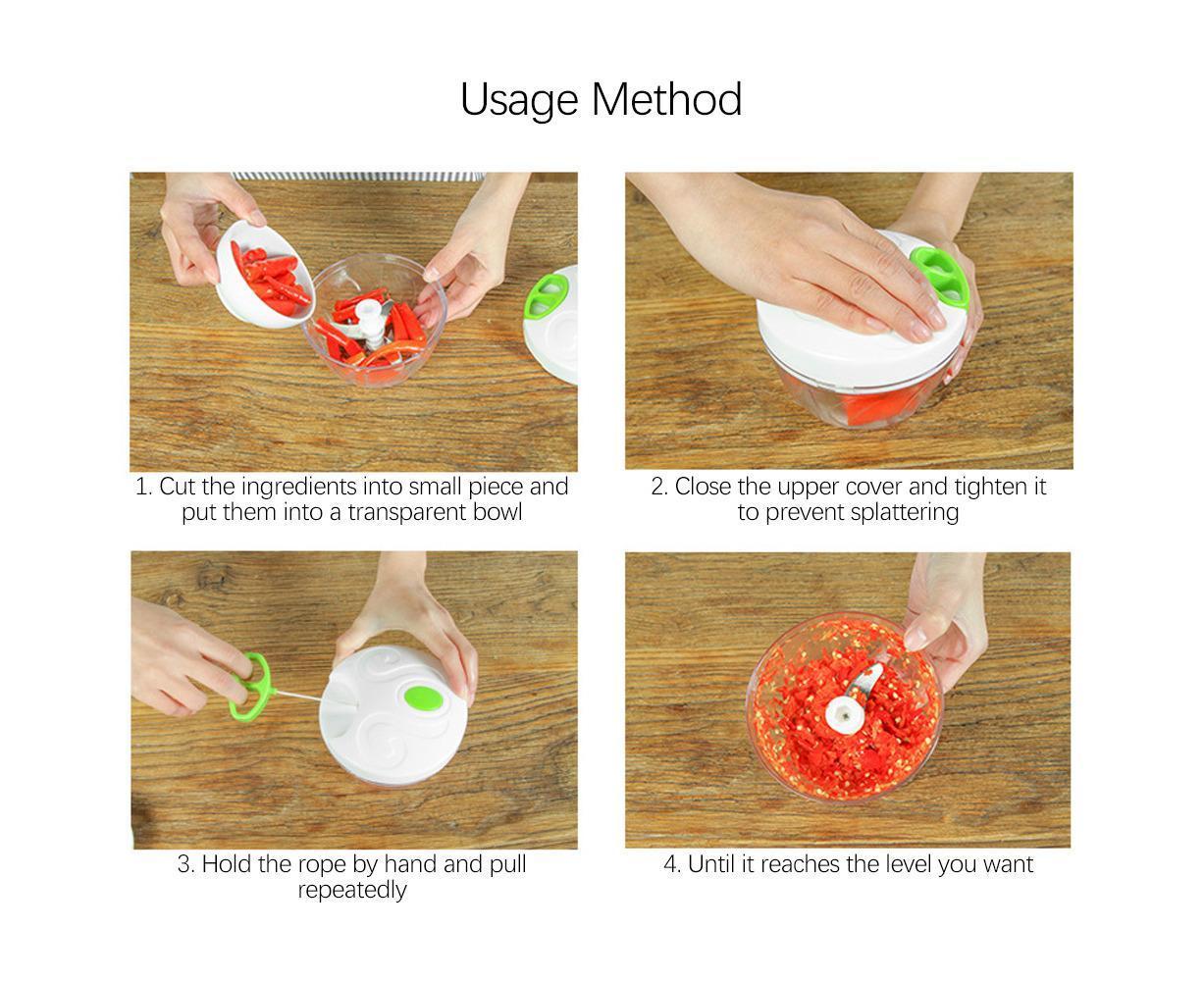 Household Manual Meat Grinder Food Chopper Mincer Fruit Vegetable Shredder Kitchen Utensils
