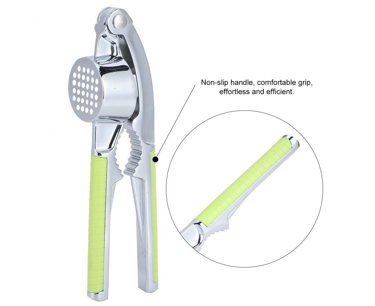 Kitchen Portable Manual Food Garlic Press Grinder Crusher Masher Walnut Cracker for Home Use