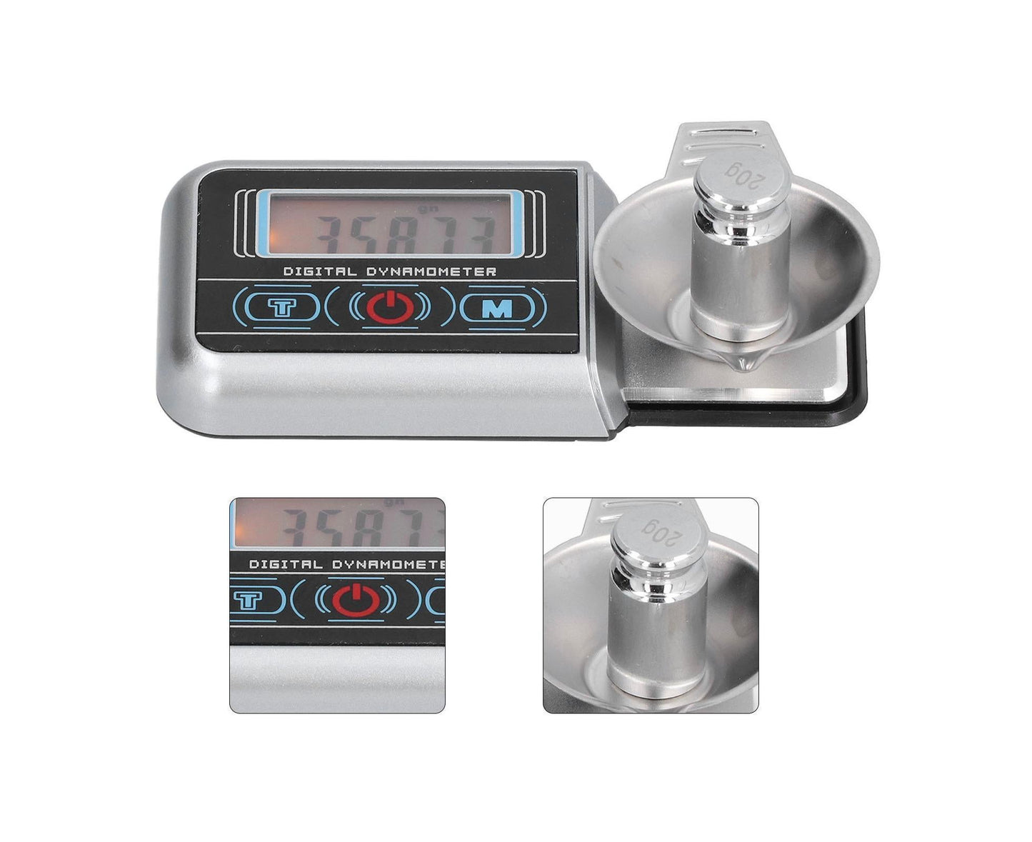 Mini Electronic Scale Jewelry Scale Electronic Weighing Force Gauge with Touch Screen